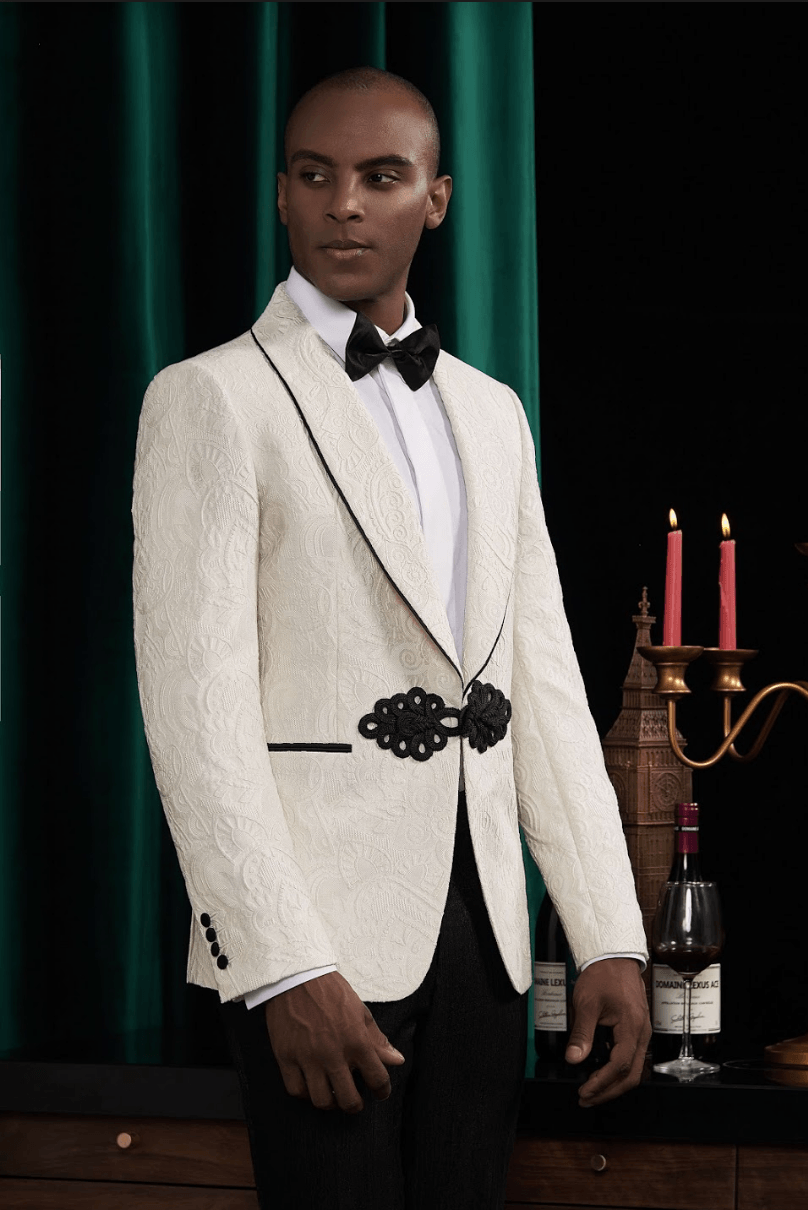 Smith Custom Cream Tuxedo by Self-Made Couture