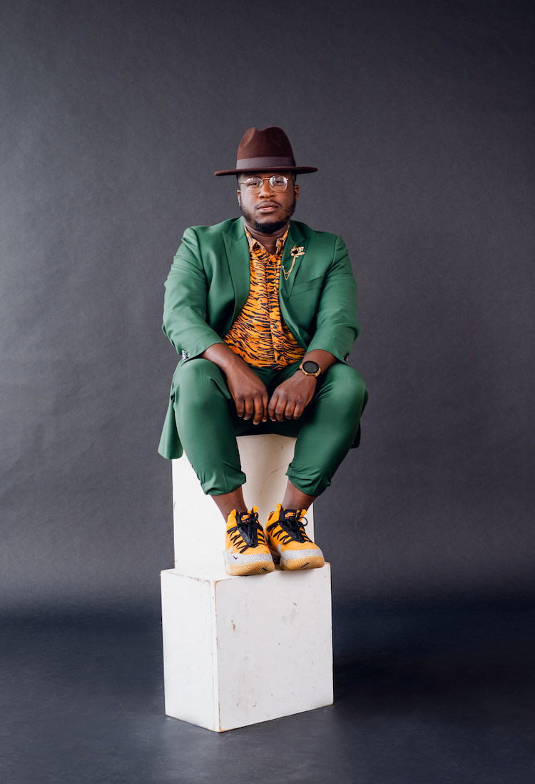 HAYNESWORTH Custom Green Suit by Self-Made Couture