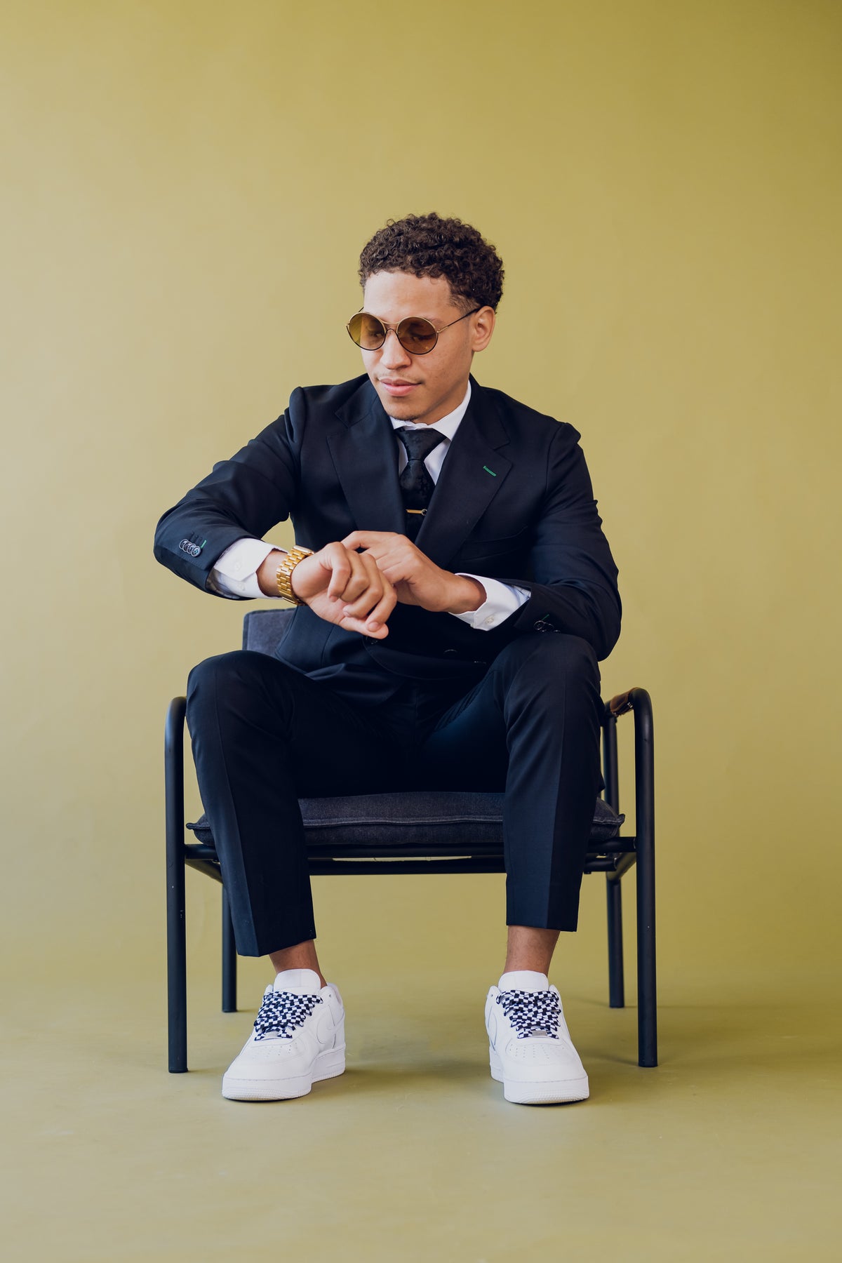 JAVIER Custom Blue Suit by Self-Made Couture